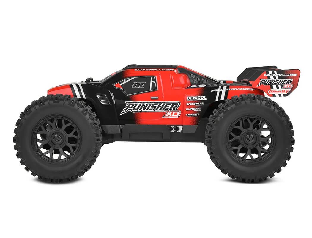 Corally Punisher Xd Rtr Truck - Red