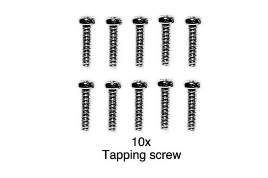 Tamiya 2X8mm Tapping Screw *10 Ltd