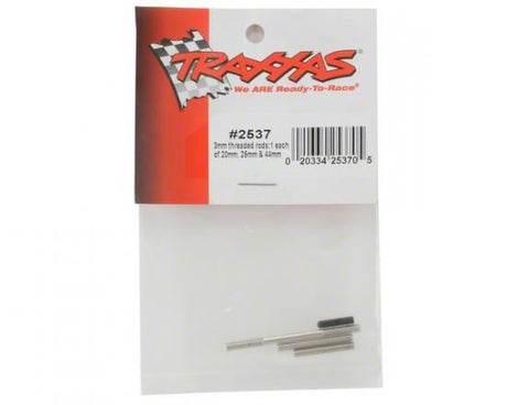 TRAXXAS Threaded rods (20/25/44mm 1 ea.)/ (1) 12mm set screw