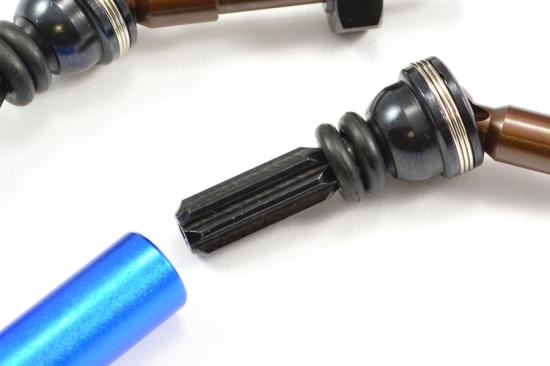 FASTRAX TRAXXAS STEEL FRONT UNIV SHAFT SHAFTS FOR SLASH/STAMPEDE 4x4