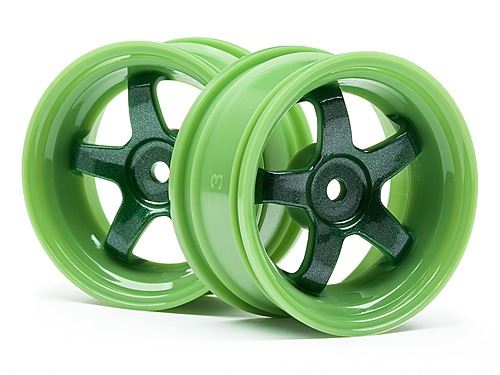 HPI Work Meister S1 Wheel Green (3mm Offset/2Pcs)