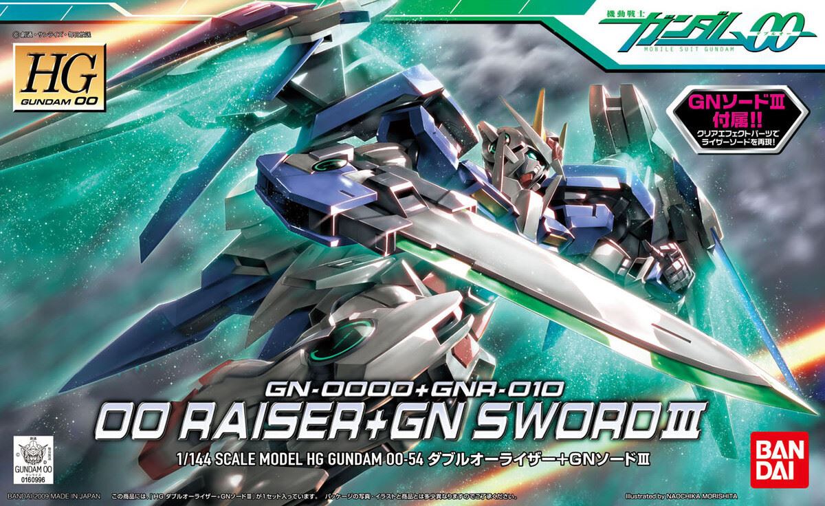 Bandai Hobby Hg 1/144 00 Raiser & Gn Sword Iii