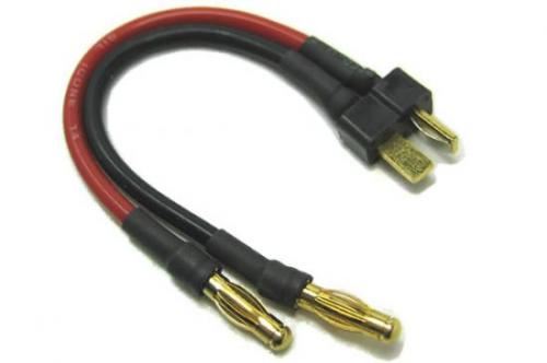 Etronix Male Deans To Two 4.0mm Male Connector Adapter