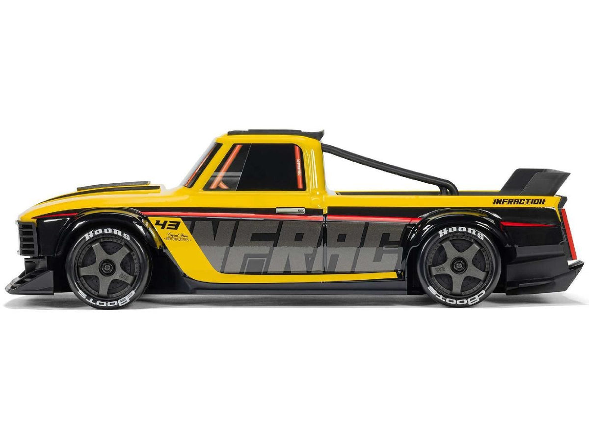 Arrma 1/12 Infraction Grom 3S Blx 4X4 Rtr W. Batt/Charg, Yel/Blk