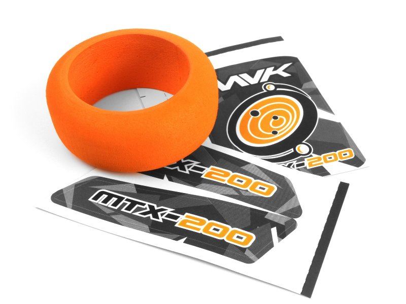 Transmitter Wheel Foam & Decals (Orange)