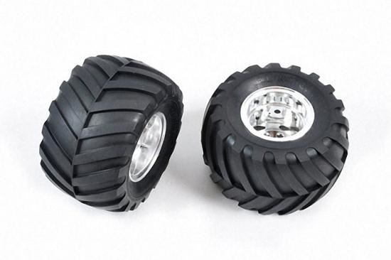 Tamiya Rear Tire + Wheel (2) For 58242