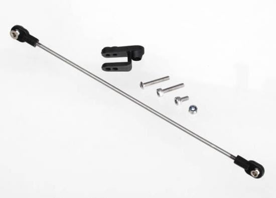 TRAXXAS Rudder pushrod,assembled/servo horn/3x18mm BCS (stainless) (