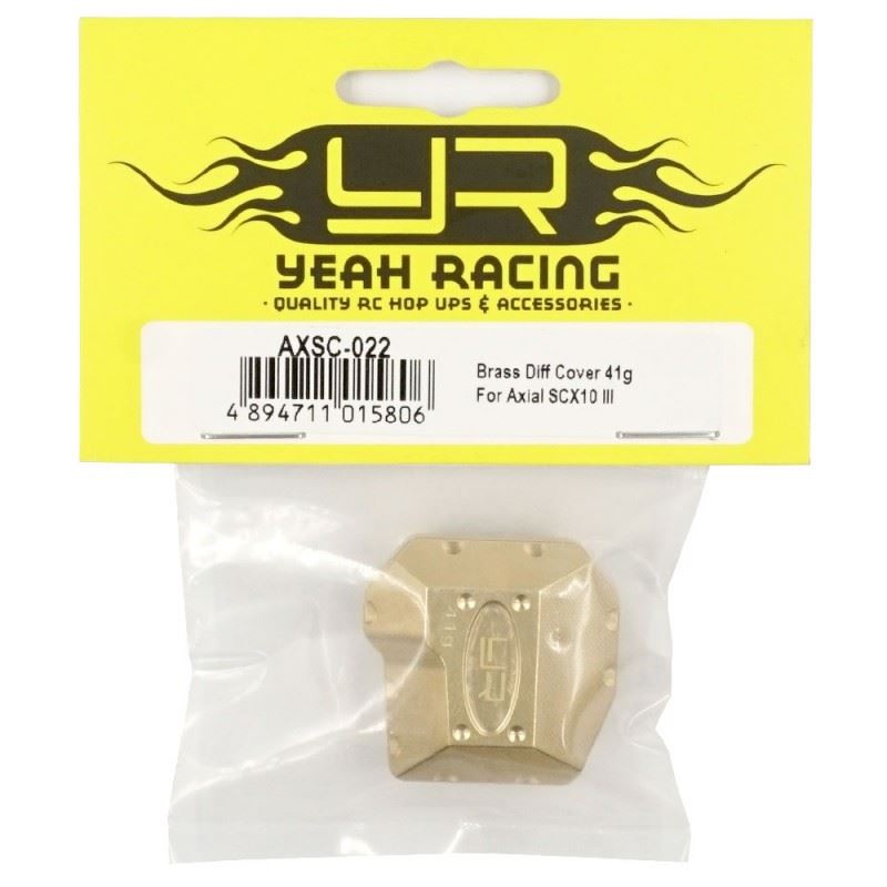 Yeah Racing Brass Diff Cover 41g For Axial SCX10 III