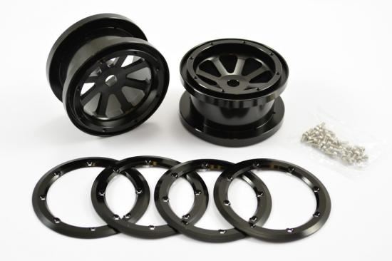 FASTRAX AXIAL 8 SPOKE 2.2 ALLOY BEADLOCK WHEELS (WRAITH)