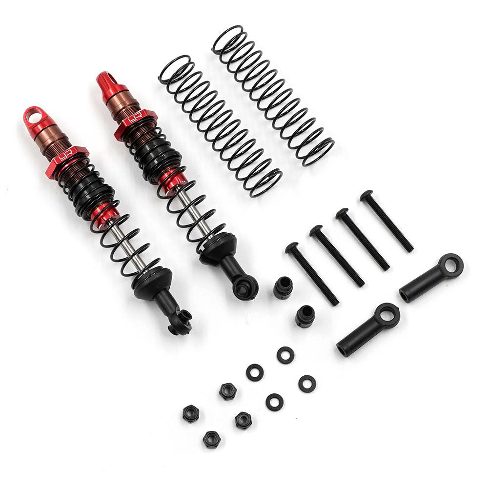 Yeah Racing DESERT COBRA DUAL SPRING DAMPER PAIR RED FOR 1/10 RC OFFROAD
