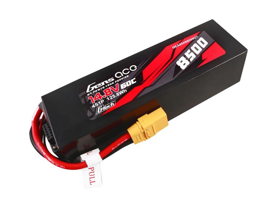 Gens Ace Li-Po Car G-Tech 4S 14.8V 8500mAh 60C with XT90