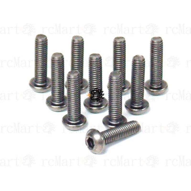 Yeah Racing Titanium Hex Socket Button Head Screws M3 x 12mm 10pcs