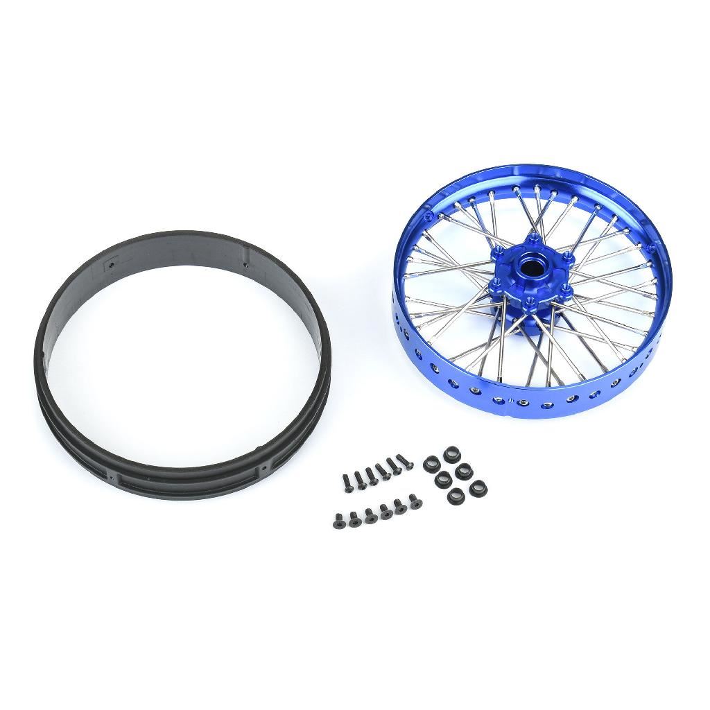 Pro 1/4 Pro-Spec Aluminum V2 Bead Front Wheel Blue/Blue (1): Pro