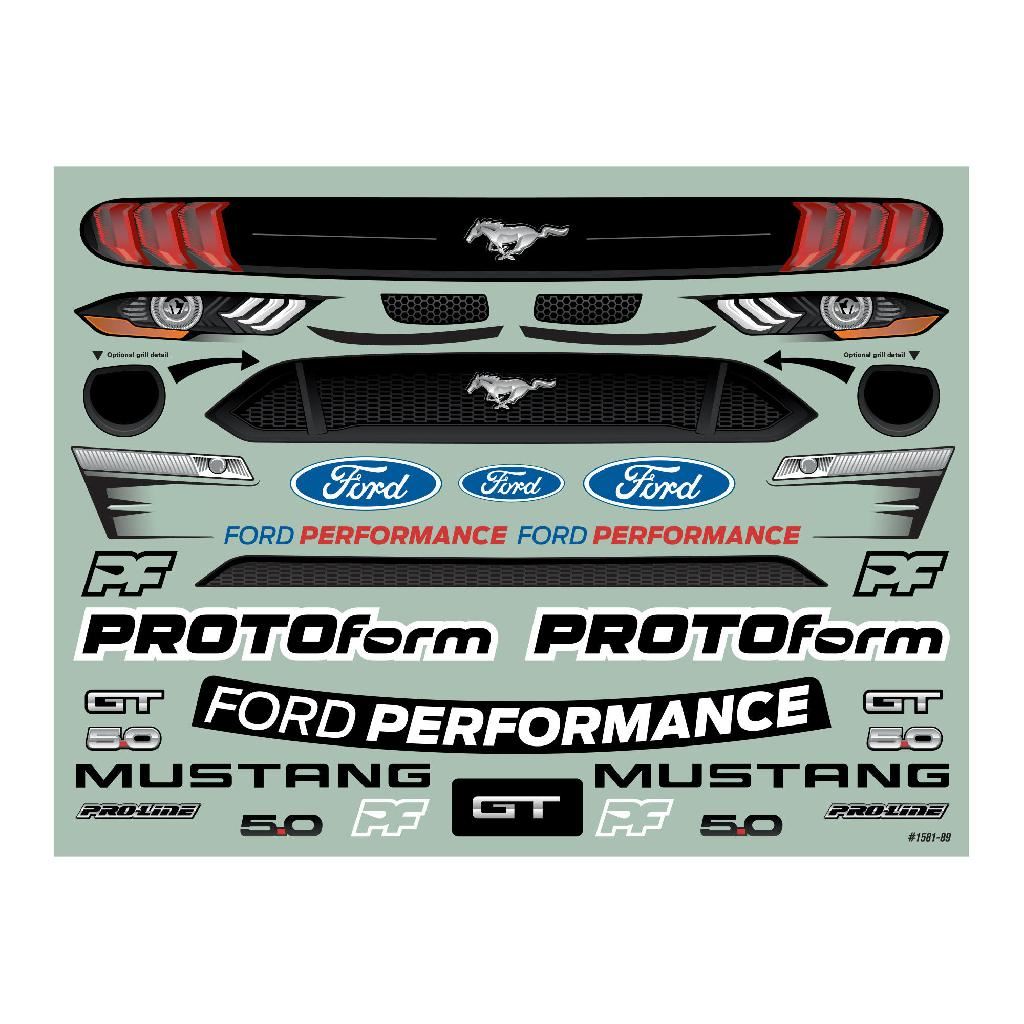 PRM 1/7 2021 Ford Mustang GT Clear Body: ARRMA Felony