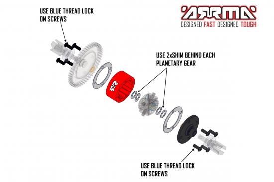 Arrma Metal Diff Case