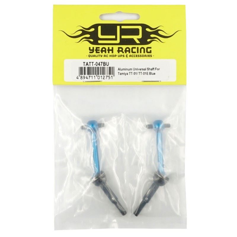 Yeah Racing Aluminum Universal Shaft For Tamiya TT-01/ TT-01E Blue