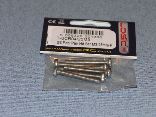 RACTIVE SS Pozi Pan Hd Scr M3 25mm Pk6