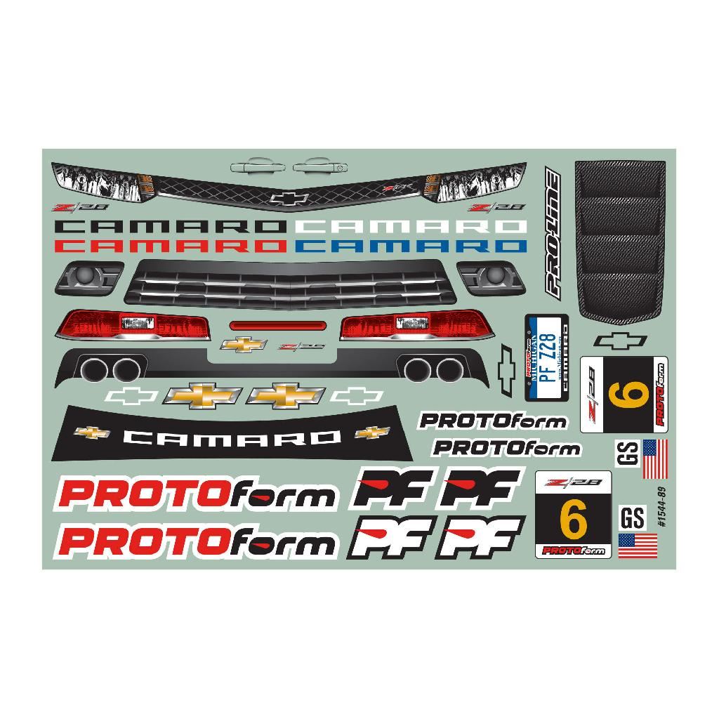 PRM 1/10 Chevy Camaro Z/28 Clear Body: 190mm Touring Car