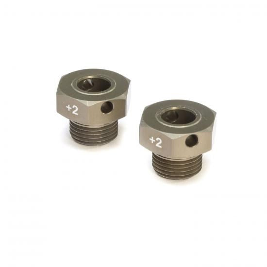 TLR Wheel Hexes, +2mm Wider (2): 8X