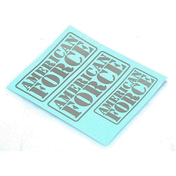 CEN RACING AMERICAN FORCE DECAL (SILVER)