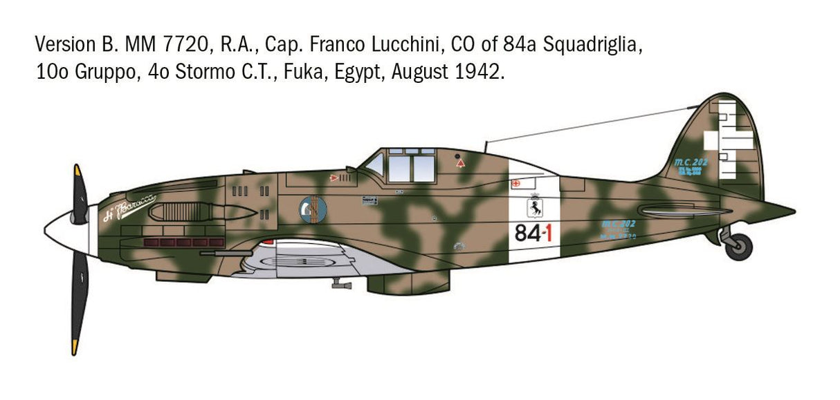 Italeri Mc.202 Folgore Aces