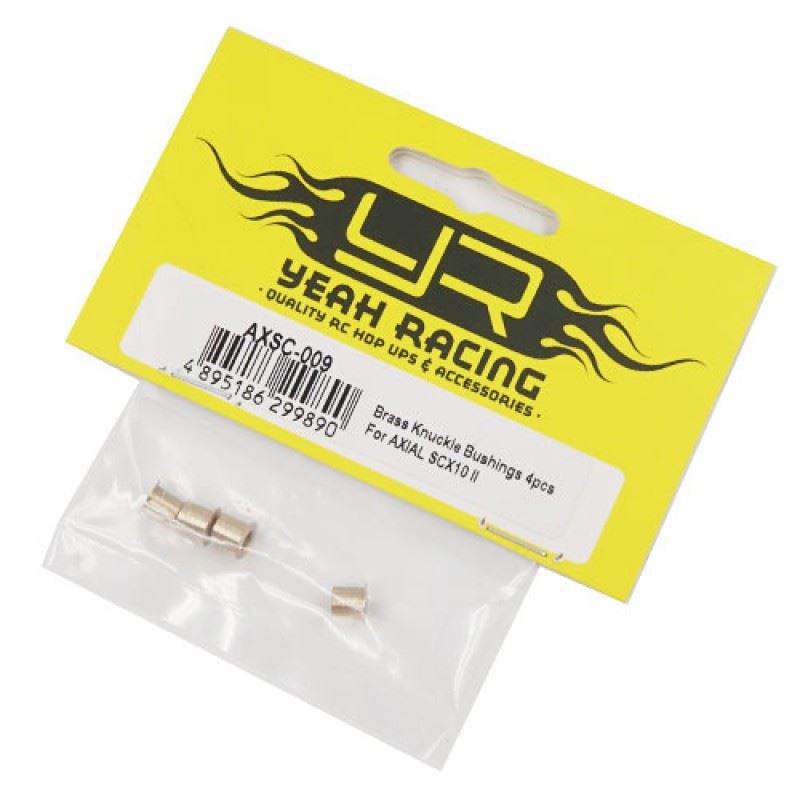 Yeah Racing Brass Knuckle Bushings 4pcs For AXIAL SCX10 II Element Enduro
