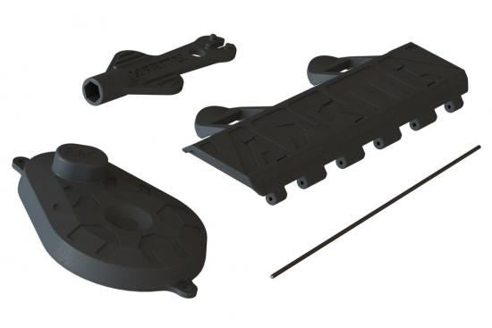 Arrma Battery Door, Gear Cover + Shock Tool