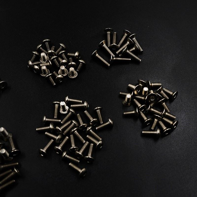 Yeah Racing Titanium Hex Socket Machine Screw Set (150Pcs) W/Mini Box