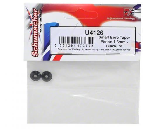 Schumacher Small Bore Taper Piston 1.2mm - Black - 1 Pair