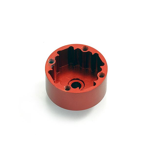 FASTRAX ARRMA ALU DIFF HOUSING FOR 1/8 KRATON EXB 6S - RED