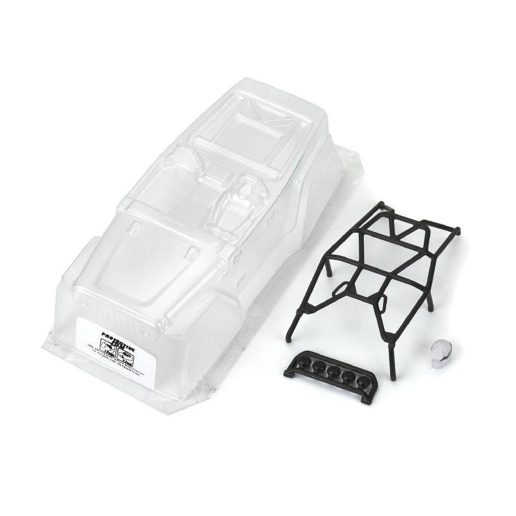 Pro 1/24 2004 Jeep Lj Clear Body/Trail Cage: Scx24