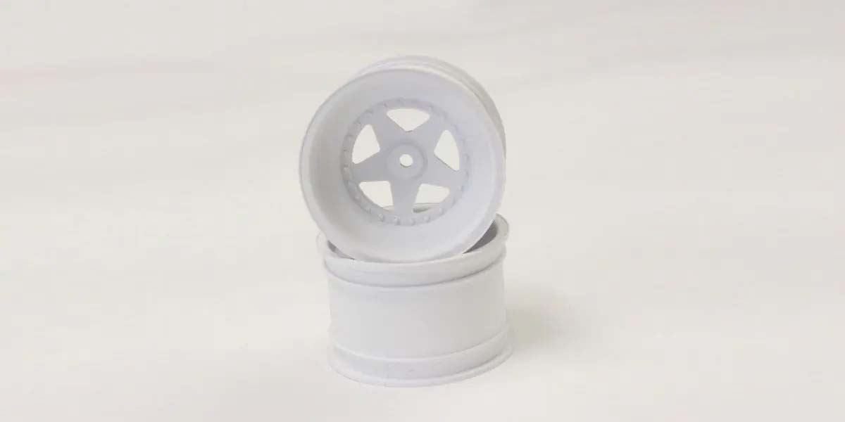 Kyosho Scorpion 2014 White Front Wheel 2.2 Inches (2)