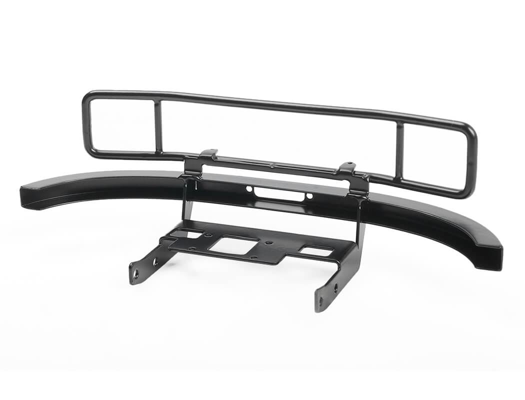 RC4WD RANCH STEEL FRONT WINCH BUMPER W/ LIGHTS FOR AXIAL 1/10 SCX10 II UMG10 (BLACK)