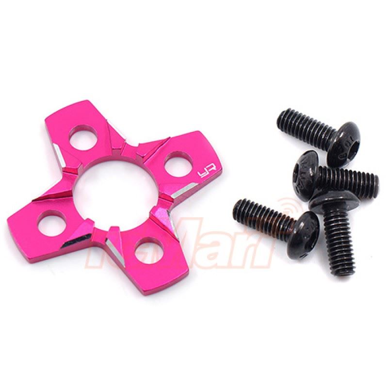 Yeah Racing Aluminum Spur Gear Support Plate Type-C For 1/10 Drift Pink