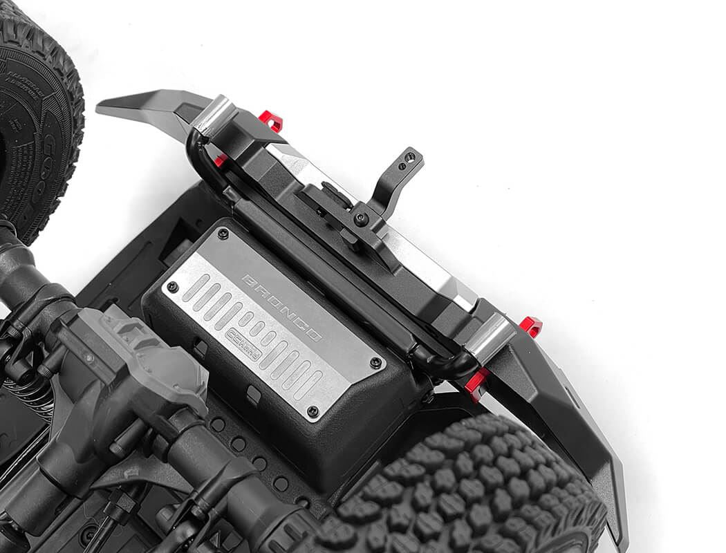 RC4WD ROOK METAL REAR BUMPER WITH HITCH BAR FOR TRAXXAS TRX-4 2021 BRONCO