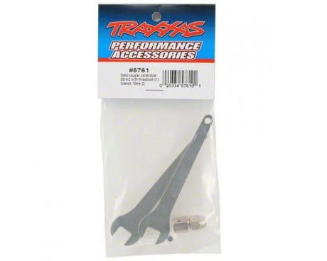 TRAXXAS Motor coupler, collet style/ GS 4x3 SS (1)/ wrench, 10mm (2)