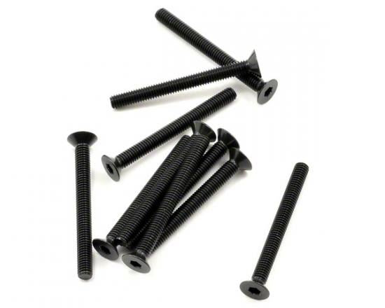 AXIAL Hex Socket Flat Head M3x30mm Black (10)