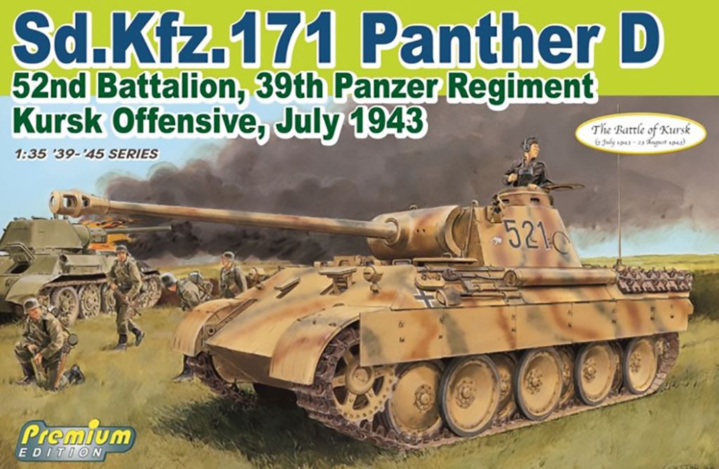 Dragon 1/35 Sd.Kfz.171 Panther D 52nd Battalion, 39th Panzer Regiment Kursk Offensive, July 1943 (Premium E