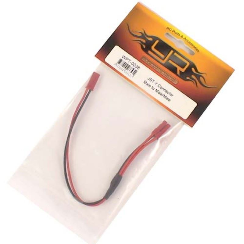 Yeah Racing JST YConnector - Male to Male/Male