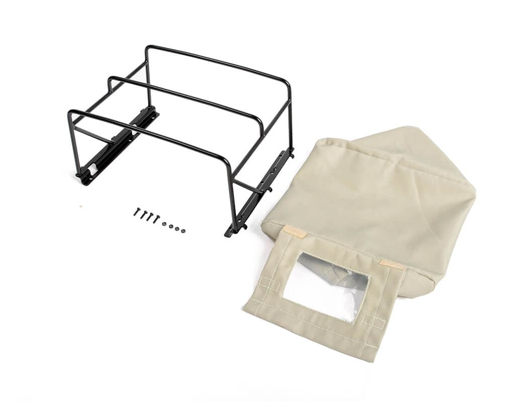 RC4WD STEEL TUBE BED CAGE W/ SOFT TOP FOR RC4WD GELANDE II 2015 LAND ROVER DEFENDER D90 (PICK-UP) (T