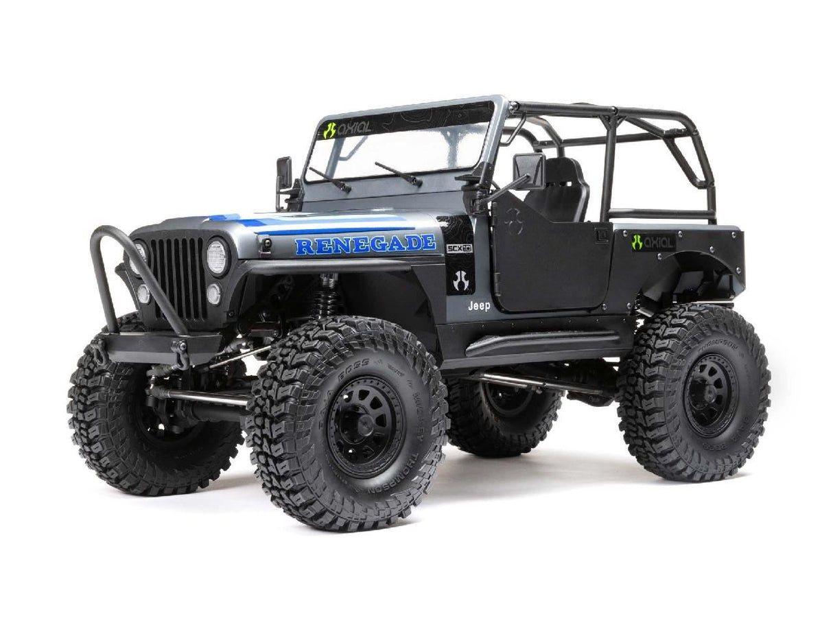 Axial 1/10 SCX10 III Jeep CJ-7 4WD Brushed RTR, Grey
