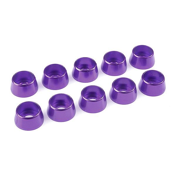 Corally Aluminium Washer For M5 Socket Head Screws Od=12mm Purple 10Pcs