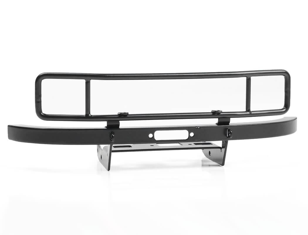 RC4WD RANCH STEEL FRONT WINCH BUMPER W/ IPF LIGHTS FOR AXIAL 1/10 SCX10 II UMG10 (BLACK)