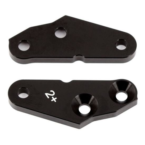 ASSOCIATED RC8B3.1 FT STEERING BLOCK ARMS +2 DEGREE ALUMINIUM