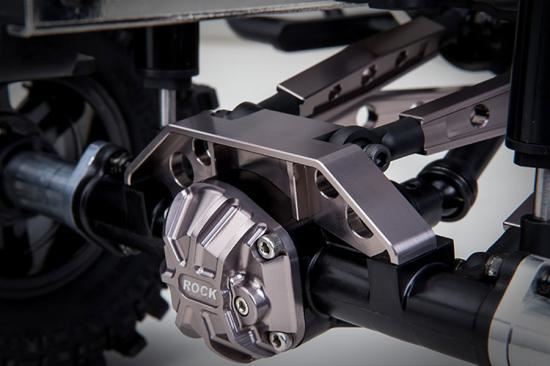 GMADE GS01 REAR AXLE TRUSS UPPER LINK MOUNT (TI. GREY)