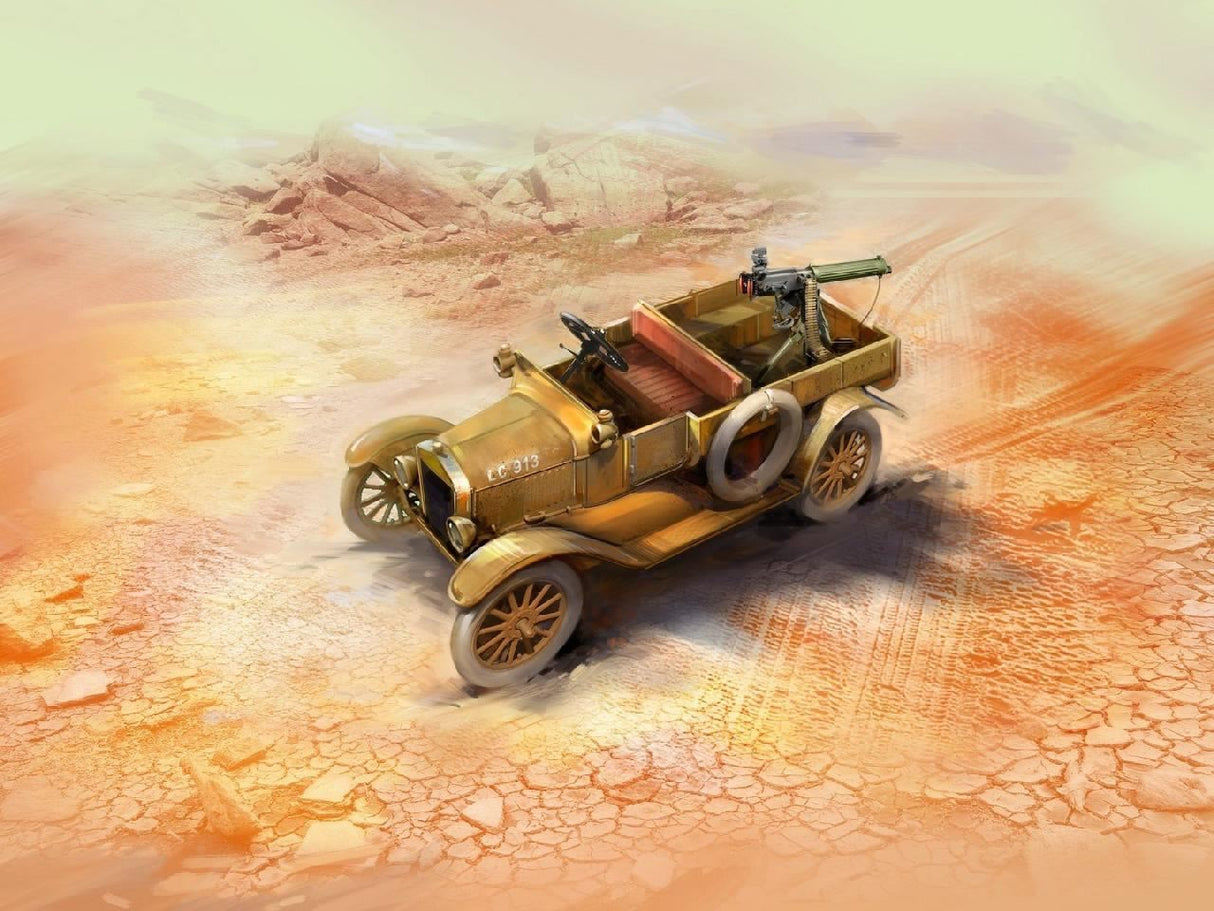 Icm Model T 1917 Lcp With Vickers Mg, Wwi Anzac Car
