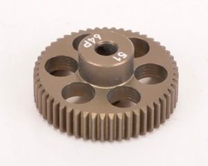 Core RC Pinion Gear 64DP 51T (7075 Hard Alloy)