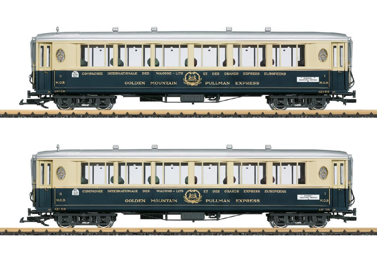 Lgb Golden Mountain Pullman Express Passenger Car Set 2