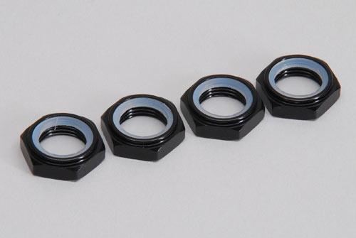 XTM Racing Locking Wheel Nut - 17mm/Black/Pk4