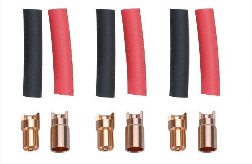 Ripmax Gold Connector 5.5mm w/H.Shrink-3pr